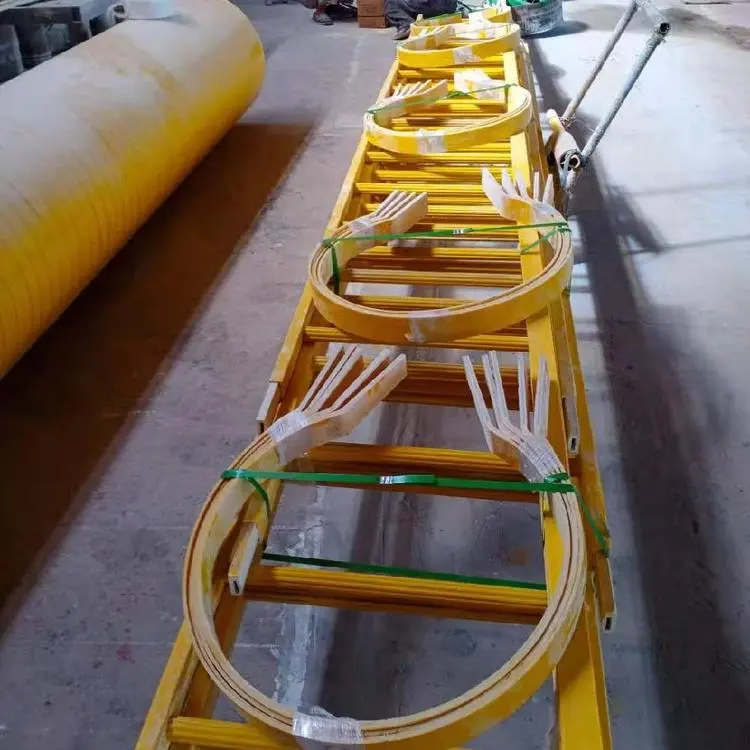 Fiberglass Caged Ladders